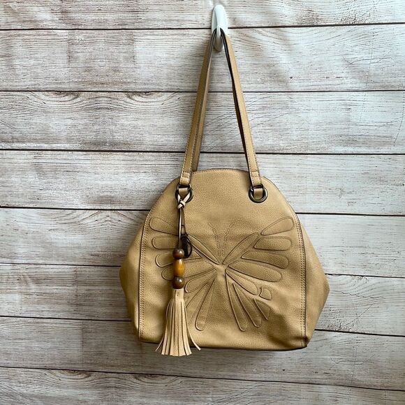 CARLOS BY CARLOS SANTANA VEGAN LEATHER HOBO BAG WITH TASSEL - Picture 1 of 9